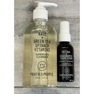 Youth To The People Cleanser 8oz + Retinal Niacinamide Serum 1oz NEW Set